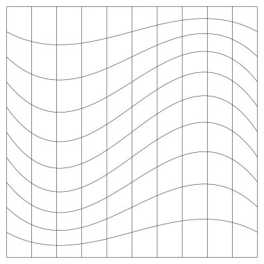 Şebeke, ağ, kafes, bozulma, deformasyon etkisi. Bozukluk, deformasyon dizisi