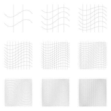 Şebeke, ağ, kafes, bozulma, deformasyon etkisi. Bozukluk, deformasyon dizisi