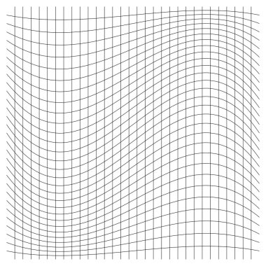 Şebeke, ağ, kafes, bozulma, deformasyon etkisi. Bozukluk, deformasyon dizisi