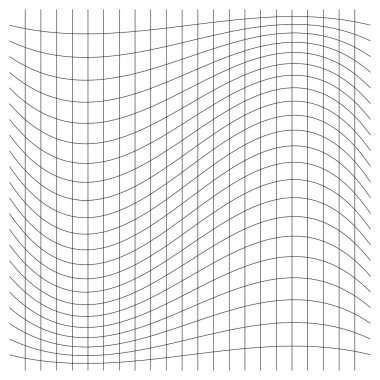 Şebeke, ağ, kafes, bozulma, deformasyon etkisi. Bozukluk, deformasyon dizisi