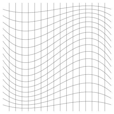 Şebeke, ağ, kafes, bozulma, deformasyon etkisi. Bozukluk, deformasyon dizisi