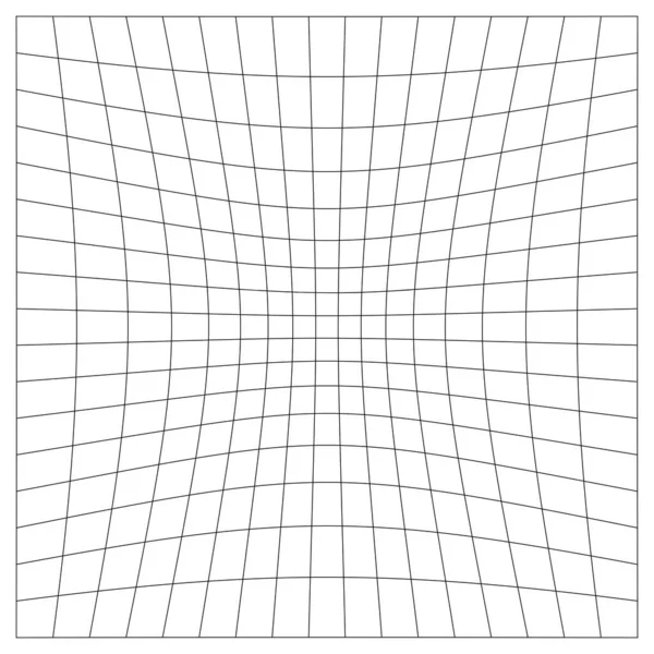 Grade Malha Treliça Grade Com Distorcer Deformar Efeito Distorção Matriz —  Vetores de Stock
