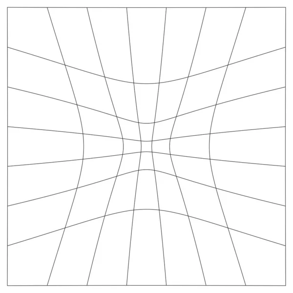 Grade Malha Treliça Grade Com Distorcer Deformar Efeito Distorção Matriz —  Vetores de Stock
