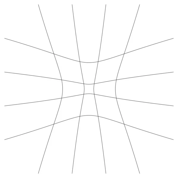 グリッド メッシュ 歪みでグレーディング 変形効果 線の歪み 変形配列 — ストックベクタ