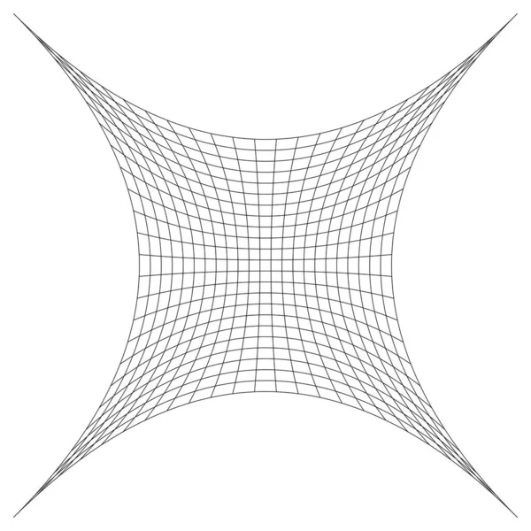 Grade Malha Treliça Grade Com Distorcer Deformar Efeito Distorção Matriz —  Vetores de Stock