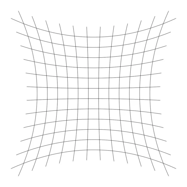 Rejilla Malla Celosía Rejilla Con Distorsión Efecto Deforme Distorsión Deformación — Archivo Imágenes Vectoriales