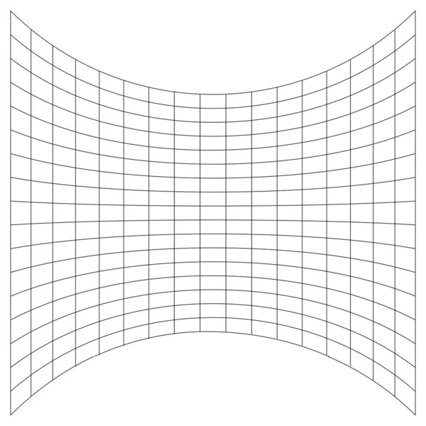 Grid Mesh Galler Galler Med Förvrängning Deformerad Effekt Snedvridning Deformering — Stock vektor