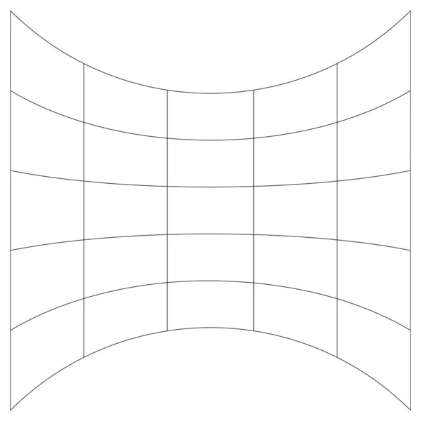 Grid Mesh Galler Galler Med Förvrängning Deformerad Effekt Snedvridning Deformering — Stock vektor