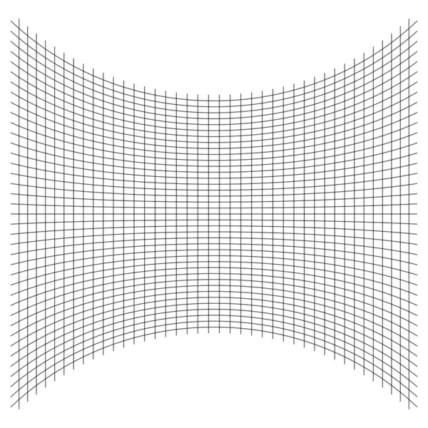 Grade Malha Treliça Grade Com Distorcer Deformar Efeito Distorção Matriz — Vetor de Stock