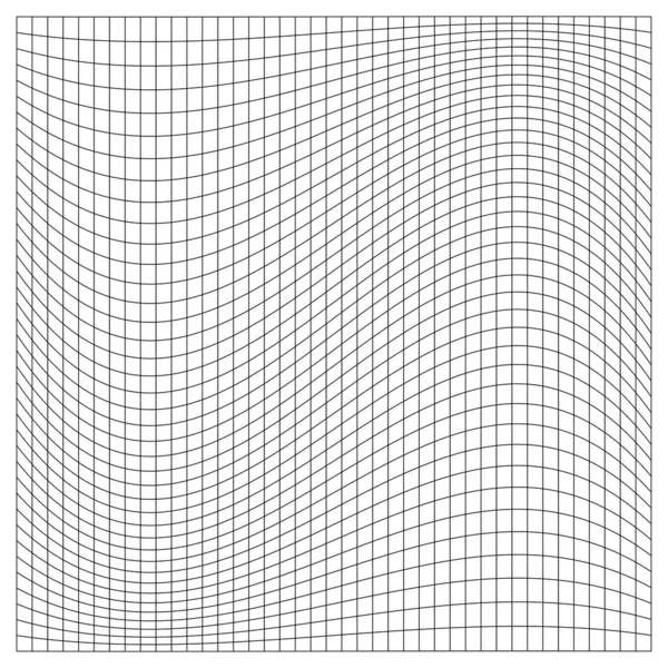 グリッド メッシュ 歪みでグレーディング 変形効果 線の歪み 変形配列 — ストックベクタ