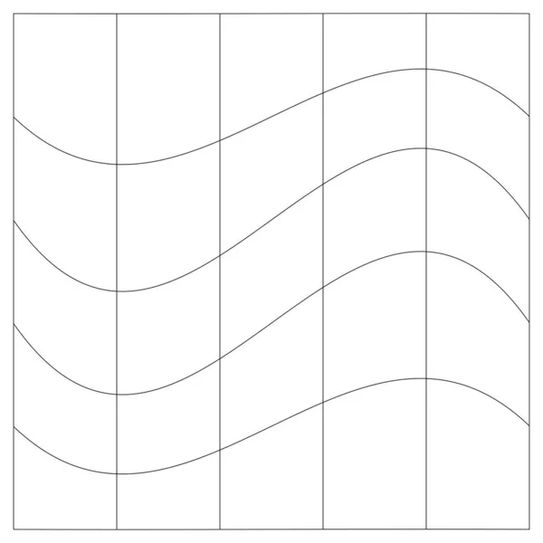 グリッド メッシュ 歪みでグレーディング 変形効果 線の歪み 変形配列 — ストックベクタ