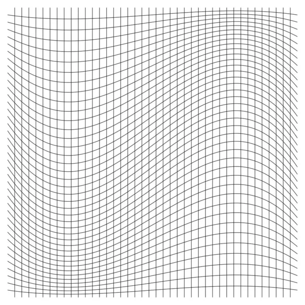 グリッド メッシュ 歪みでグレーディング 変形効果 線の歪み 変形配列 — ストックベクタ