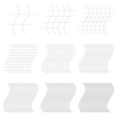 Şebeke, ağ, kafes, bozulma, deformasyon etkisi. Bozukluk, deformasyon dizisi