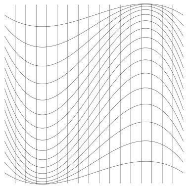 Şebeke, ağ, kafes, bozulma, deformasyon etkisi. Bozukluk, deformasyon dizisi