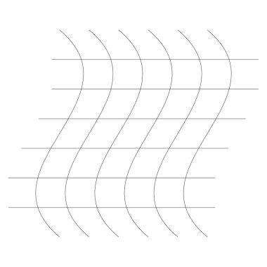 Şebeke, ağ, kafes, bozulma, deformasyon etkisi. Bozukluk, deformasyon dizisi