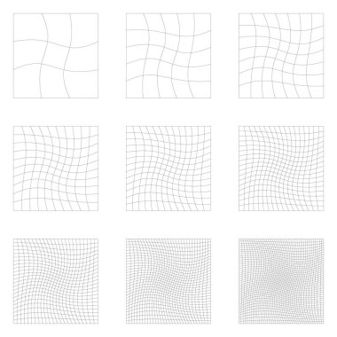 Şebeke, ağ, kafes, bozulma, deformasyon etkisi. Bozukluk, deformasyon dizisi