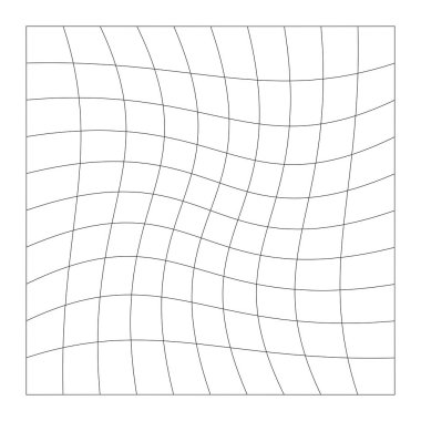 Şebeke, ağ, kafes, bozulma, deformasyon etkisi. Bozukluk, deformasyon dizisi