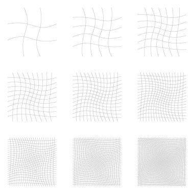 Şebeke, ağ, kafes, bozulma, deformasyon etkisi. Bozukluk, deformasyon dizisi