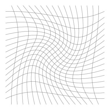 Şebeke, ağ, kafes, bozulma, deformasyon etkisi. Bozukluk, deformasyon dizisi