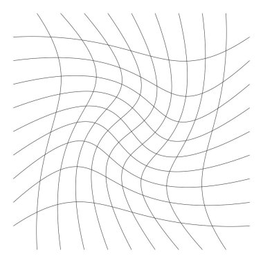 Şebeke, ağ, kafes, bozulma, deformasyon etkisi. Bozukluk, deformasyon dizisi