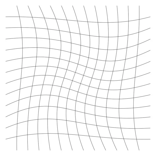 グリッド メッシュ 歪みでグレーディング 変形効果 線の歪み 変形配列 — ストックベクタ