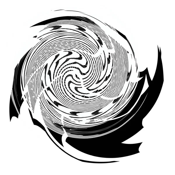 Espiral Geométrica Remolino Giro Coclear Abstracto Elemento Voluta Hélice — Vector de stock