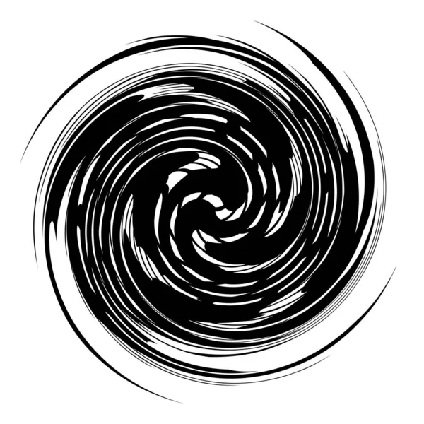 Espiral Geométrica Redemoinho Giro Coclear Abstrato Elemento Voluta Helicoidal — Vetor de Stock