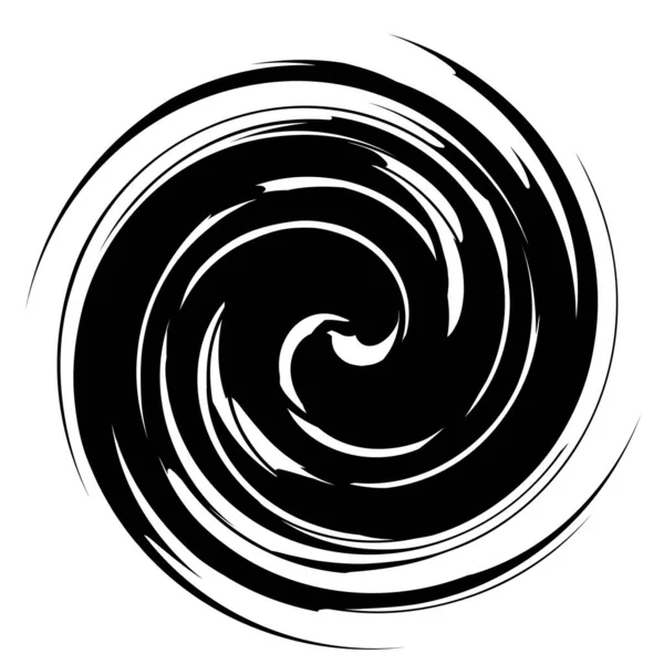 Espiral Geométrica Remolino Giro Coclear Abstracto Elemento Voluta Hélice — Vector de stock