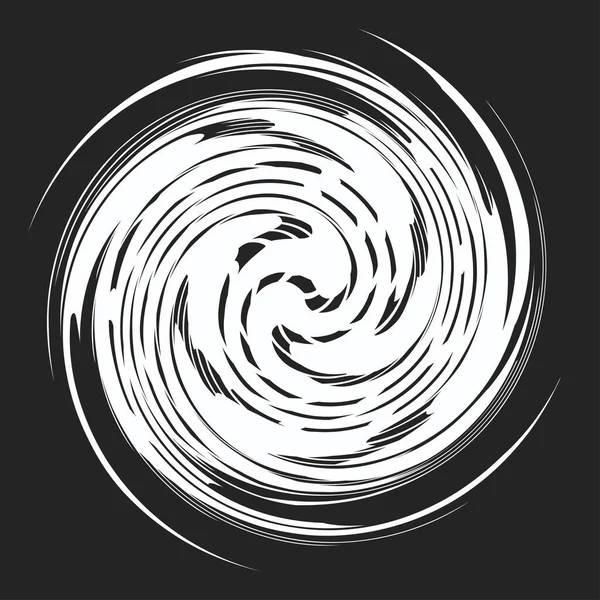 Geometrische Spirale Wirbel Wirbel Abstraktes Cochlear Helix Volutenelement — Stockvektor