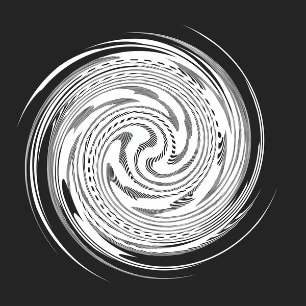 Espiral Geométrica Remolino Giro Coclear Abstracto Elemento Voluta Hélice — Vector de stock