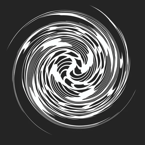 Espiral Geométrica Redemoinho Giro Coclear Abstrato Elemento Voluta Helicoidal —  Vetores de Stock