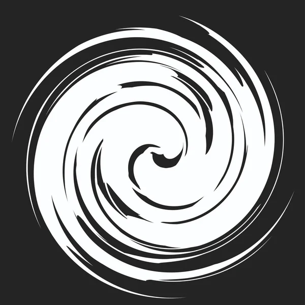 Spirale Géométrique Tourbillon Tourbillon Cochlée Abstraite Élément Volute Hélice — Image vectorielle