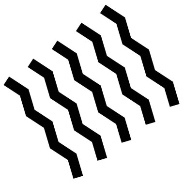 Dalgalı, zig-zag, çapraz çapraz, eğimli çizgiler geometrik çizimler