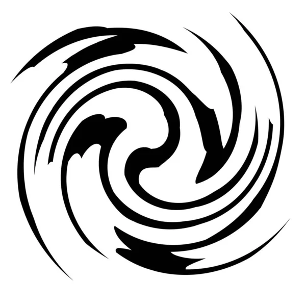 Espiral Geométrica Remolino Giro Coclear Abstracto Elemento Voluta Hélice — Vector de stock