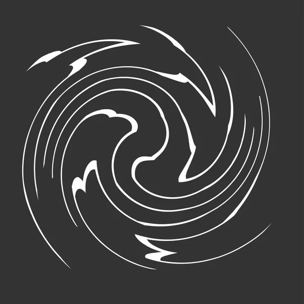 Geometrische Spirale Wirbel Wirbel Abstraktes Cochlear Helix Volutenelement — Stockvektor