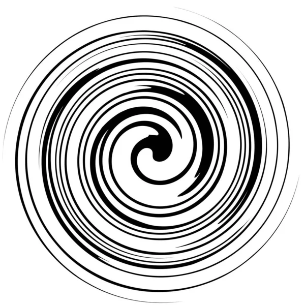 Espiral Geométrica Remolino Giro Coclear Abstracto Elemento Voluta Hélice — Vector de stock