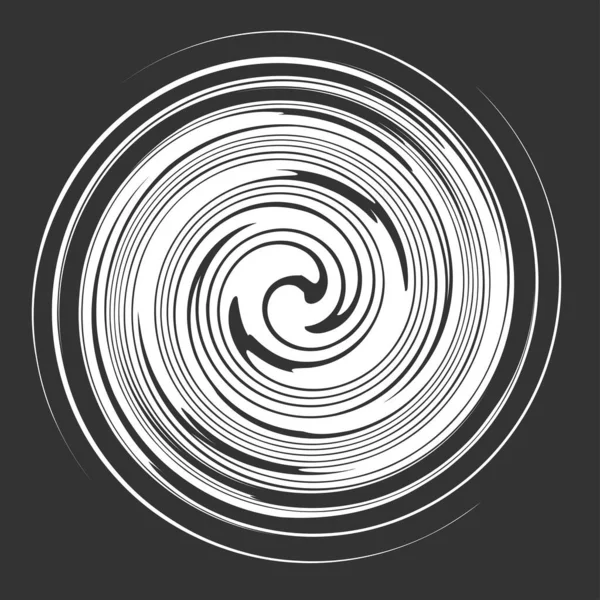 Geometrická Spirála Víření Točení Abstraktní Kochleární Spirálový Volutový Prvek — Stockový vektor