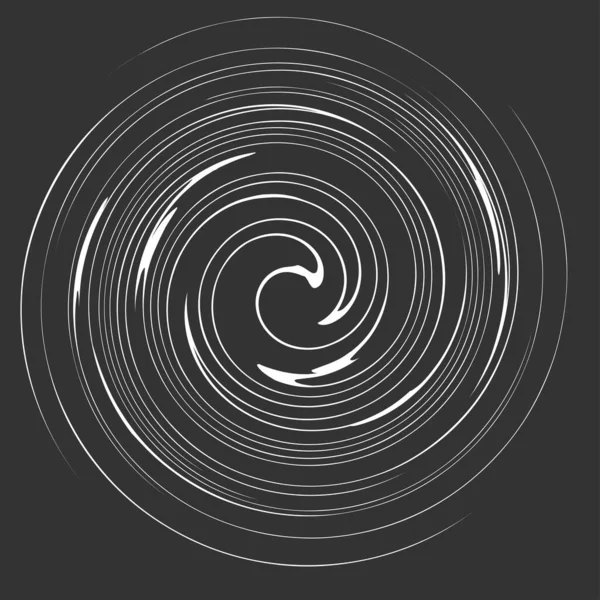 Espiral Geométrica Redemoinho Giro Coclear Abstrato Elemento Voluta Helicoidal —  Vetores de Stock