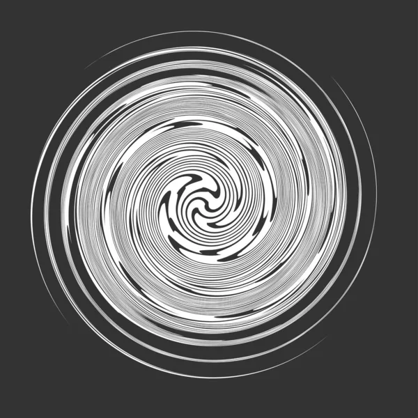 Geometrische Spirale Wirbel Wirbel Abstraktes Cochlear Helix Volutenelement — Stockvektor