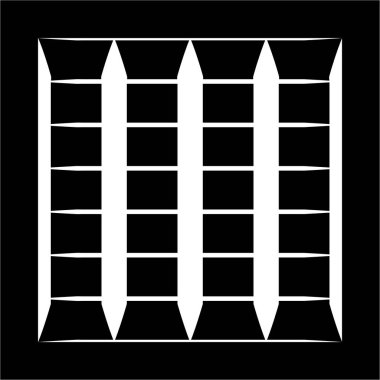 Kusursuz, tekrarı mümkün hatlar izole edildi. Tekrarlanan irreküler, rastgele ızgara, ağ deseni, doku