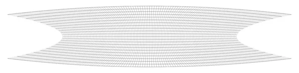 Squeeze Long Oblong Irregular Rectangular Wire Frame Grid Mesh Lattice — Stock Vector