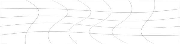 Wavy Ripple Curved Distort Effect Long Oblong Irregular Rectangular Wire — Vector de stock