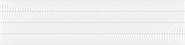 Wavy Ripple Curved Distort Effect Long Oblong Irregular Rectangular Wire — Stock Vector