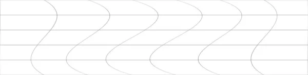 Wavy Ripple Curved Distort Effect Long Oblong Irregular Rectangular Wire — Stock Vector