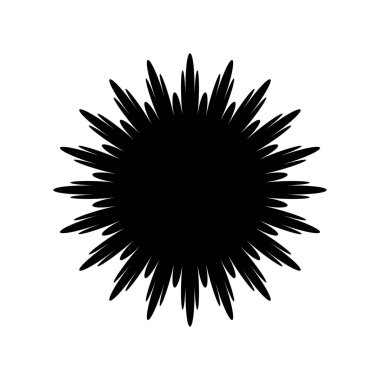 Basit, temel mandala motif simgesi