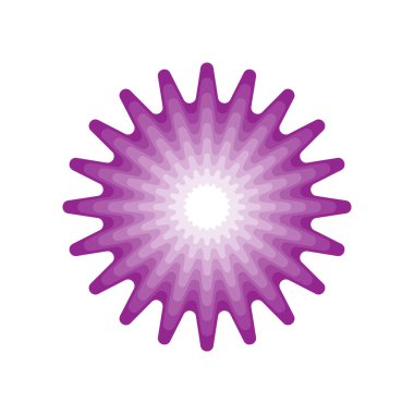 Basit, temel mandala motif simgesi