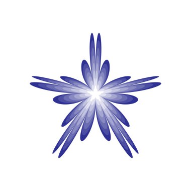 Basit, temel mandala motif simgesi