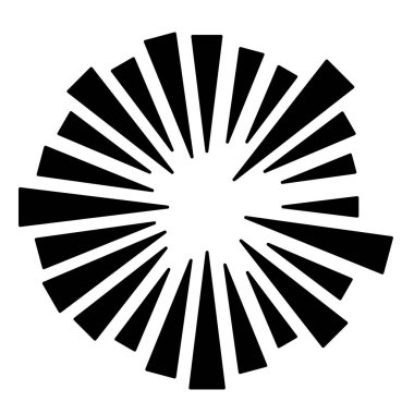 radyal dairesel çizgiler geometrik element