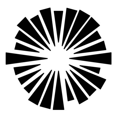 radyal dairesel çizgiler geometrik element