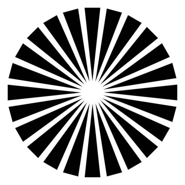 radyal dairesel çizgiler geometrik element